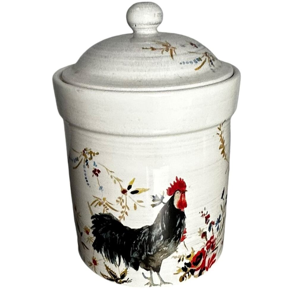 Williams Sonoma Rooster Francais 2008 8” Ceramic Food Container